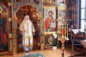 În Duminica Fiului Risipitor Sanctitatea Sa Patriarhul Chiril a săvârșit Dumnezeiasca Liturghie la schitul „Sfântul Alexandru Nevski”