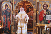 Slujirea Patriarhului în Duminica Fiului Risipitor la schitul „Sfântul Alexandru Nevski”