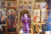 În Duminica a 2-a din Postul Mare Sanctitatea Sa Patriarhul Chiril a săvârșit Dumnezeiasca Liturghie la schitul „Sfântul Alexandru Nevski”
