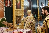 În ajunul Duminicii Sfinei Cruci Sanctitatea Sa Patriarhul Chiril a săvârșit privegherea în Catedrala „Hristos Mântuitorul”