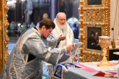 Slujirea Patriarhului de sărbătoarea Bunei Vestiri a Preasfintei Născătoare de Dumnezeu în Catedrala „Hristos Mântuitorul”