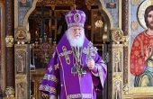 În Duminica a 4-a din Postul Mare Sanctitatea Sa Patriarhul Chiril a săvârșit Dumnezeiasca Liturghie la schitul „Sfântul Alexandru Nevski”