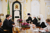Întâlnirea Sanctității Sale Patriarhul Chiril cu ministrul afacerilor externe al Serbiei, Nikola Selaković