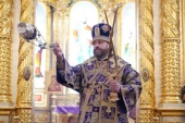 В Неделю 5-ю Великого поста епископ Одинцовский и Красногорский Фома совершил Литургию в Георгиевском храме в подмосковном Одинцово