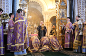 Slujirea Patriarhului în Joia Mare în Catedrala „Hristos Mântuitorul”