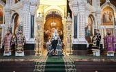 Predica Sanctității Sale Patriarhul Chiril rostită în Joia Mare după Dumnezeiasca Liturghie săvârșită în Catedrala „Hristos Mântuitorul”