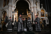 Slujirea Patriarhului în ajunul Sâmbetei Mari în Catedrala „Hristos Mântuitorul”