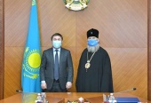 Состоялась встреча главы Казахстанского митрополичьего округа с акимом города Чимкента