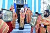 Глава Казахстанского митрополичьего округа передал в музей Костанайской епархии уникальные экспонаты