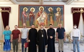Ομάδα προσκυνητών της Ουκρανικής Ορθοδόξου Εκκλησίας συναντήθηκε με ιεράρχη της Εκκλησίας της Κύπρου