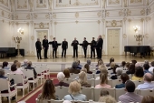 Мужской хор Санкт-Петербургского подворья Оптиной пустыни выступил с юбилейным пасхальным концертом