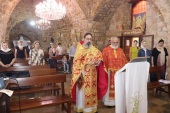 Liturgy in Arabic and Church Slavonic is celebrated in Saida, Lebanon