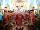 В Петрозаводске совершено торжественное богослужение в праздник Собора Карельских святых