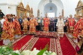 В день памяти преподобной Евфросинии Полоцкой митрополит Минский Вениамин совершил Литургию в Спасо-Евфросиниевском женском монастыре г. Полоцка