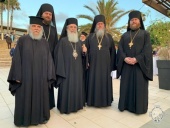 Patriarch Theophilos of Jerusalem attends reception given on Russia Day
