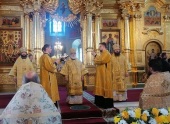 В день своего тезоименитства Патриарший наместник Московской митрополии совершил Литургию в Успенском кафедральном соборе подмосковной Коломны