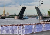 Представители Русской Православной Церкви посетили главный военно-морской парад, посвященный 325-летию ВМФ России
