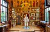 В день памяти равноапостольного князя Владимира Святейший Патриарх Кирилл совершил Литургию в Александро-Невском скиту