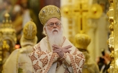 Поздравление Святейшего Патриарха Кирилла Блаженнейшему Архиепископу Тиранскому Анастасию с годовщиной интронизации