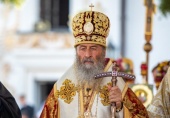 Patriarchal greetings to Metropolitan Onufry of Kiev and All Ukraine with anniversary of his enthronement