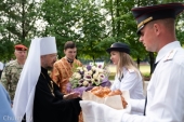Патриарший экзарх всея Беларуси возглавил престольное торжество храма в честь мученика Иоанна Воина в деревне Околица