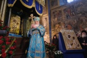 В Тихвинском Богородичном Успенском монастыре освящен Казахстанский список Тихвинской иконы Божией Матери
