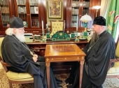 Відбулася робоча зустріч Святішого Патріарха Кирила з керуючим справами Московської Патріархії митрополитом Воскресенським Діонісієм