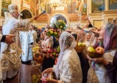 У день свята Преображення Господнього Блаженніший митрополит Онуфрій звершив Літургію в Києво-Печерській лаврі