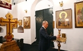 Президент России Владимир Путин посетил святыни нижегородского кремля