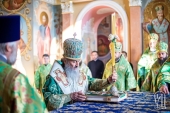 У день пам'яті преподобного Феодосія Печерського Блаженніший митрополит Онуфрій звершив Літургію в Києво-Печерській лаврі