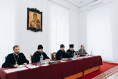 Патриарший экзарх всея Беларуси возглавил заседание Ученого совета Минской духовной семинарии