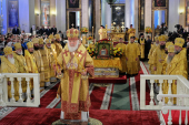 Vizita Patriarhului la Mitropolia de Sankt-Petersburg cu prilejul aniversării a 800 de ani a lui Alexandru Nevski. Dumnezeiasca Liturghie în Lavra „Sfântul Alexandru Nevski”