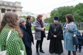 У стен Казанского собора г. Санкт-Петербурга состоялось открытие мультимедийного проекта «Блокадные маршруты»