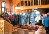 Патриарший экзарх всея Беларуси совершил Литургию в храме иконы Божией Матери «Целительница» города Бобруйска