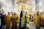 Святейший Патриарх Кирилл освятил храм в честь Казанской иконы Божией Матери в Орле