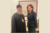 В Нур-Султане прошла встреча главы Казахстанского митрополичьего округа с министром информации и общественного развития Республики Казахстан