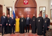 Participants in the Celebration of the Jubilee of the Russian Metochion in Beirut Meet With Russian Ambassador