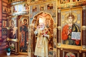 În Duminica a 21-a după Cincizecime Sanctitatea Sa Patriarhul Chiril a săvârșit Dumnezeiasca Liturghie la schitul „Sfântul Alexandru Nevski”