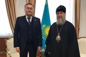 Відбулася зустріч митрополита Астанайського і Казахстанського Олександра з заступником прем'єр-міністра Республіки Казахстан М.Б. Тлеуберді