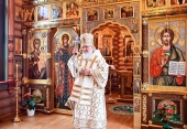 У день свого 75-річчя Святіший Патріарх Кирил звершив Літургію в Олександро-Невському скиті