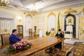 Святейший Патриарх Кирилл встретился с губернатором Тверской области И.М. Руденей