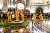 Slujirea Patriarhului în Duminica a 23-a după Cincizecime în Catedrala „Hristos Mântuitorul” din Moscova
