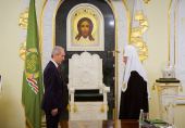 His Holiness Patriarch Kirill meets with Romania’s ambassador to Russia