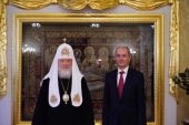 A avut loc întâlnirea Sanctității Sale Patriarhul Chiril cu ambasadorul României în Rusia, Cristian Istrate