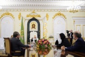 Состоялась встреча Святейшего Патриарха Кирилла с заместителем председателя Государственной Думы П.О. Толстым