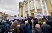 Молитвенное стояние в защиту прав общин Украинской Православной Церкви прошло в Виннице