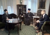 Patriarch Porfirije of Serbia receives in audience a DECR representative and a delegation of the Foundation for the Support of Christian Culture and Heritage