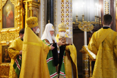 Slujirea Patriarhului de ziua pomenirii Sfântului Binecredinciosului cneaz Alexandru Nevski în Catedrala „Hristos Mântuitorul”