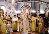 Slujirea Patriarhului în ajunul zilei de pomenire a Sfântului Ierarh Nicolae Făcătorul de minuni în Catedrala „Hristos Mântuitorul”