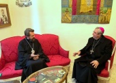 Митрополит Волоколамский Иларион встретился с архиепископом Бари-Битонто Джузеппе Сатриано